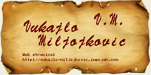 Vukajlo Miljojković vizit kartica
